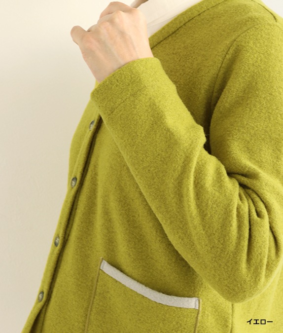 【SALE40％OFF】マイクロループ梨地カーディガン