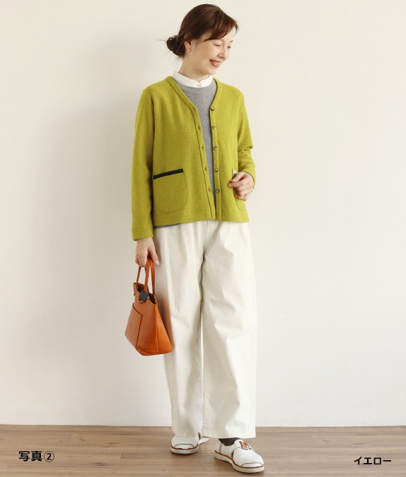 【SALE40％OFF】マイクロループ梨地カーディガン