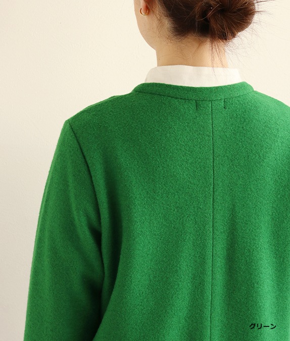 【SALE40％OFF】マイクロループ梨地カーディガン