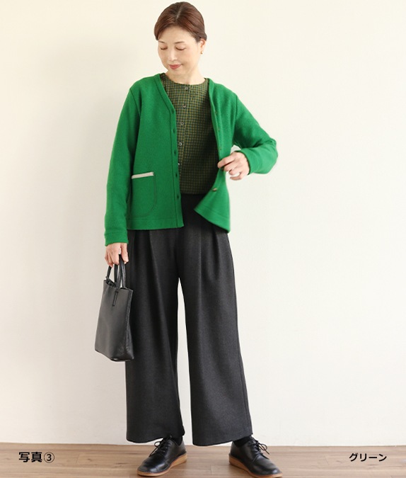 【SALE40％OFF】マイクロループ梨地カーディガン