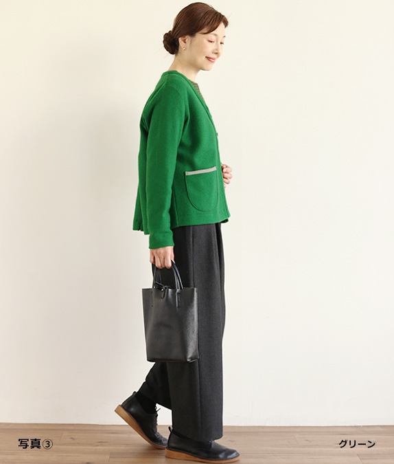 【SALE40％OFF】マイクロループ梨地カーディガン