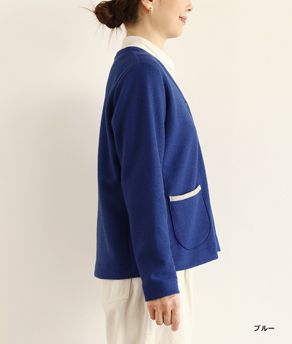 【SALE40％OFF】マイクロループ梨地カーディガン
