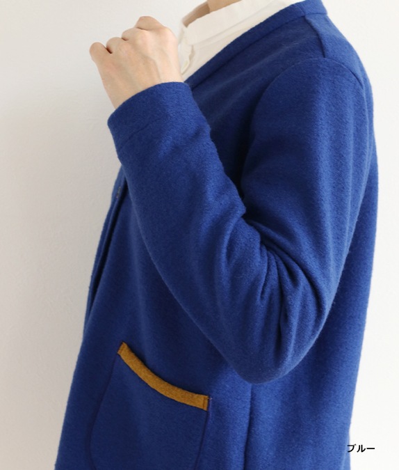 【SALE40％OFF】マイクロループ梨地カーディガン