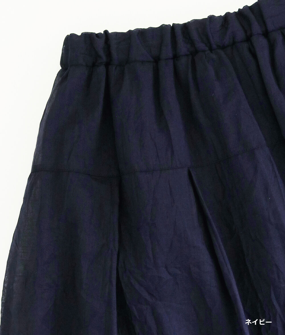 【SALE20%OFF】綿＆麻ワッシャースカート