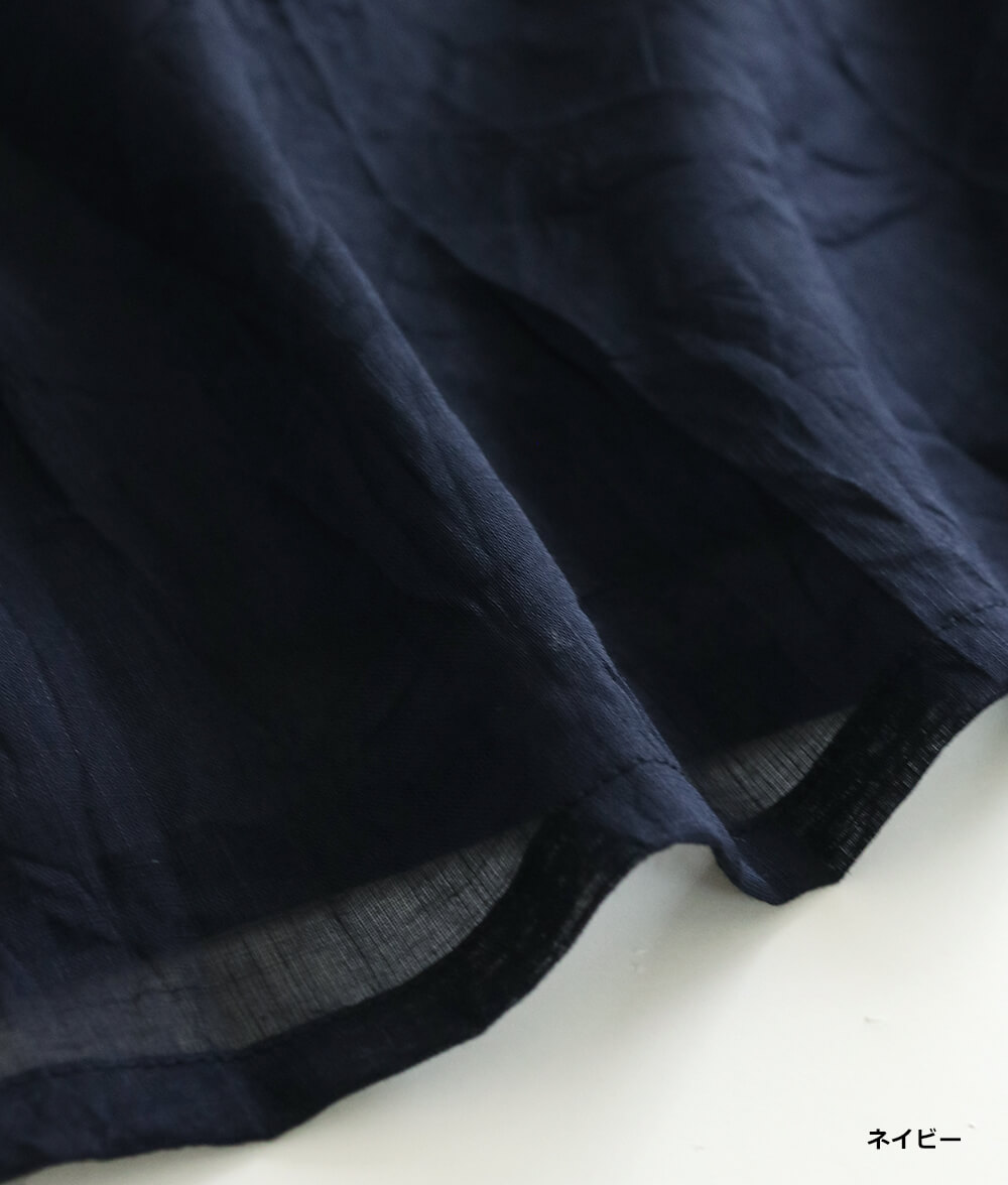【SALE20%OFF】綿＆麻ワッシャースカート
