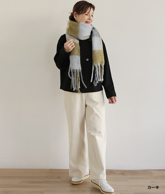 ブロックチェックストール l 50代・60代からの婦人服 オルウェイズ公式