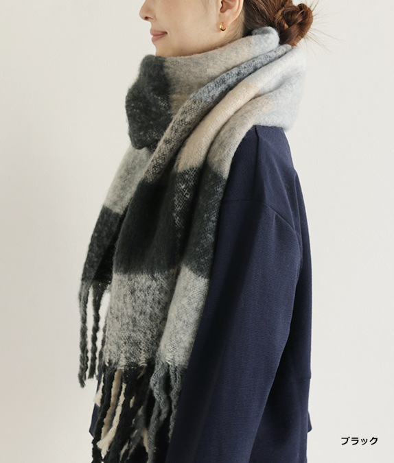 ブロックチェックストール l 50代・60代からの婦人服 オルウェイズ公式