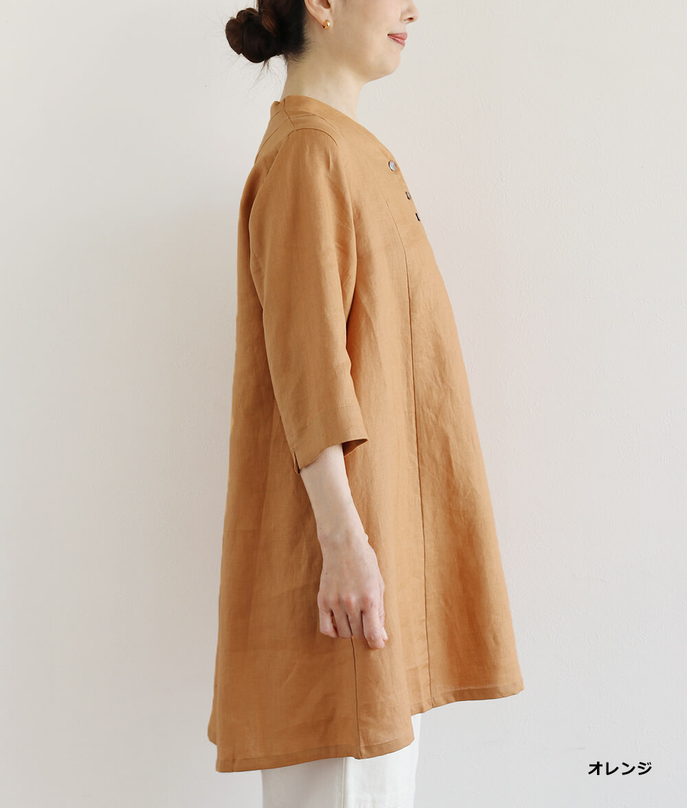 【SALE30%OFF】キャンブリックリネンチュニック