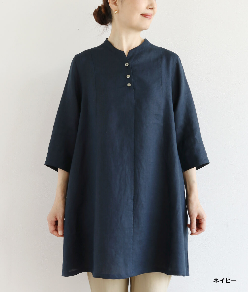 【SALE30%OFF】キャンブリックリネンチュニック