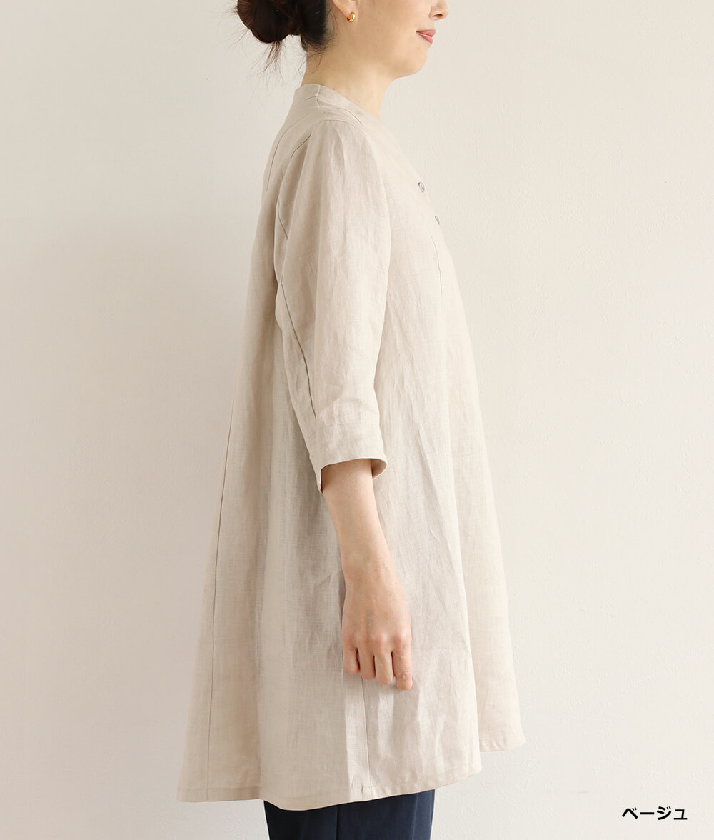 【SALE30%OFF】キャンブリックリネンチュニック