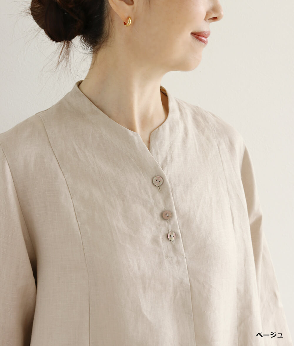 【SALE30%OFF】キャンブリックリネンチュニック