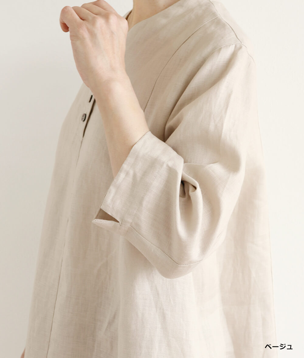 【SALE30%OFF】キャンブリックリネンチュニック