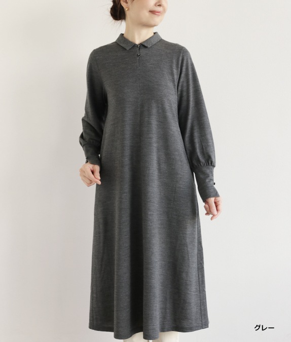 フレアー＆タックワンピースl 50代・60代からの婦人服 オルウェイズ