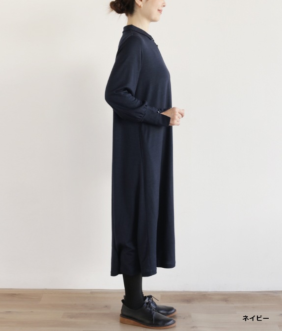 【再値下げ1/14(水)10時～SALE50％OFF】フレアー＆タックワンピース