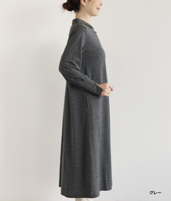 【再値下げ1/14(水)10時～SALE50％OFF】フレアー＆タックワンピース