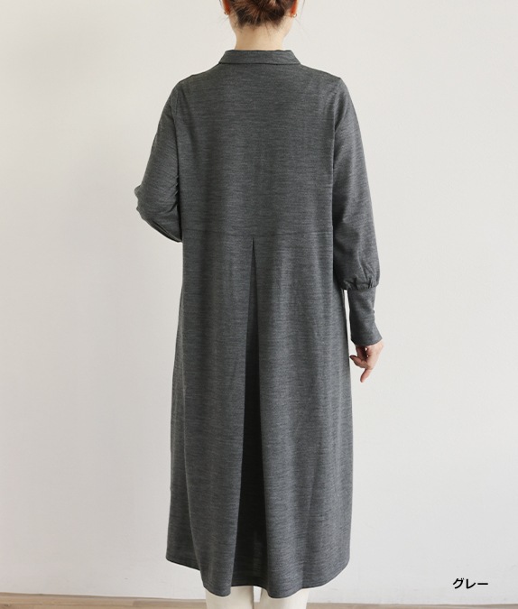 【再値下げ1/14(水)10時～SALE50％OFF】フレアー＆タックワンピース