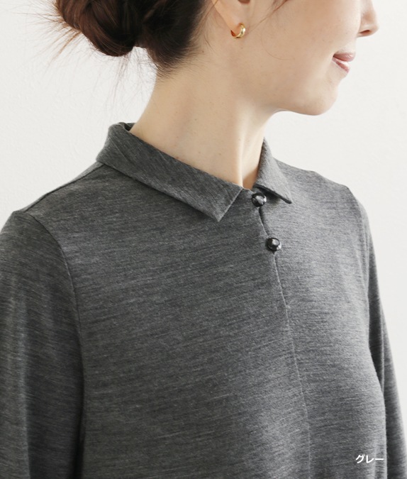 【再値下げ1/14(水)10時～SALE50％OFF】フレアー＆タックワンピース