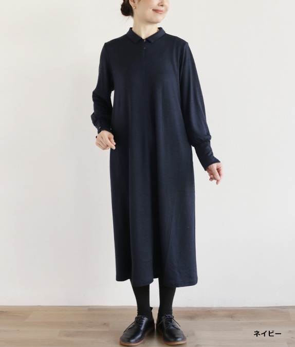 【再値下げ1/14(水)10時～SALE50％OFF】フレアー＆タックワンピース