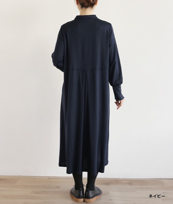 【再値下げ1/14(水)10時～SALE50％OFF】フレアー＆タックワンピース