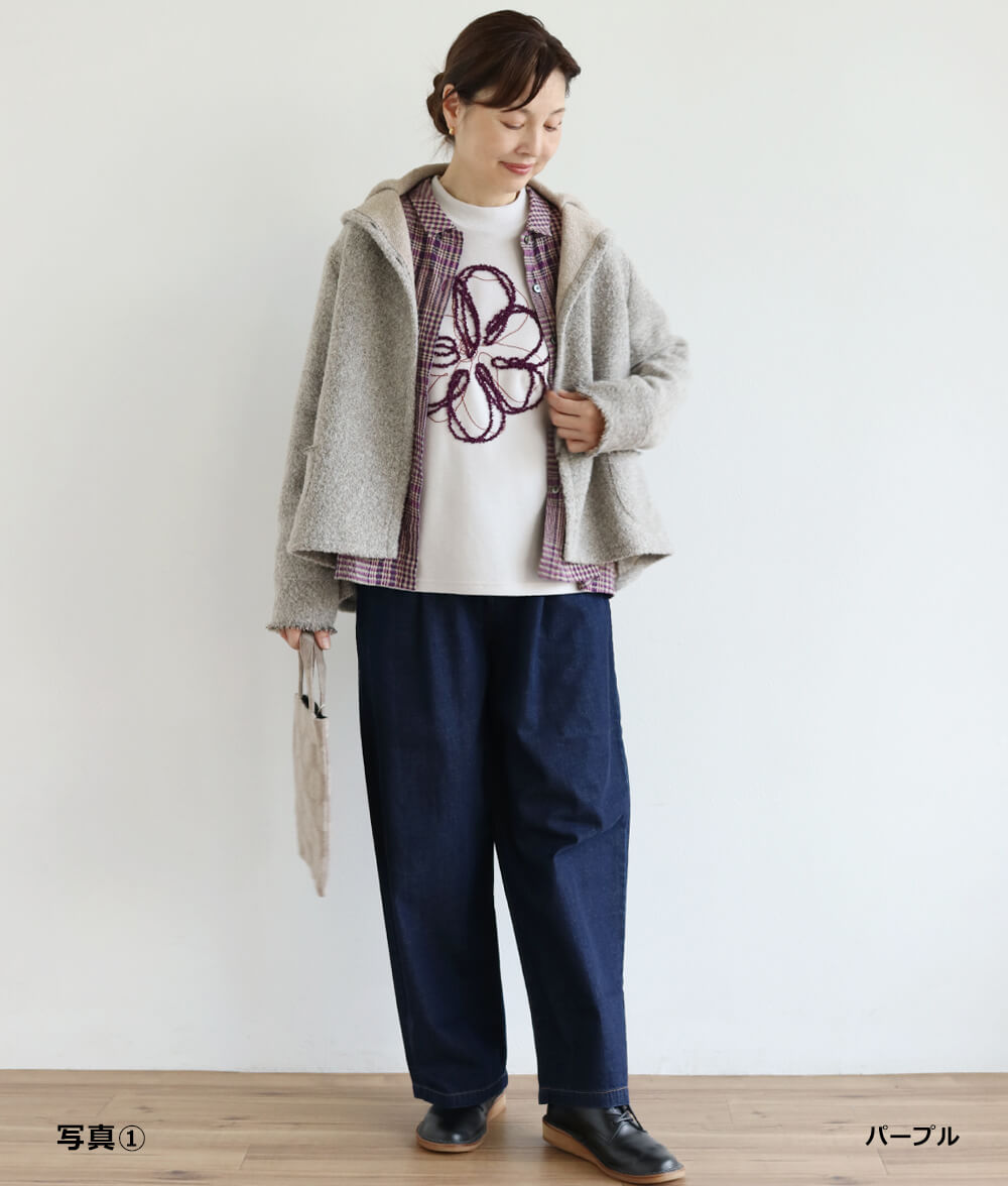 美品✨ワイズ　 ブラウス　チェック　ウール オーバーサイズ　ドレープ 美品✨ワイズ ブラウス チェック ウール オーバーサイズ ドレープ Y's