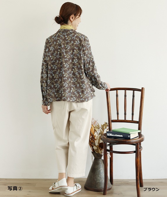 フラワー刺繍ブラウスl 50代・60代からの婦人服 オルウェイズ公式通販