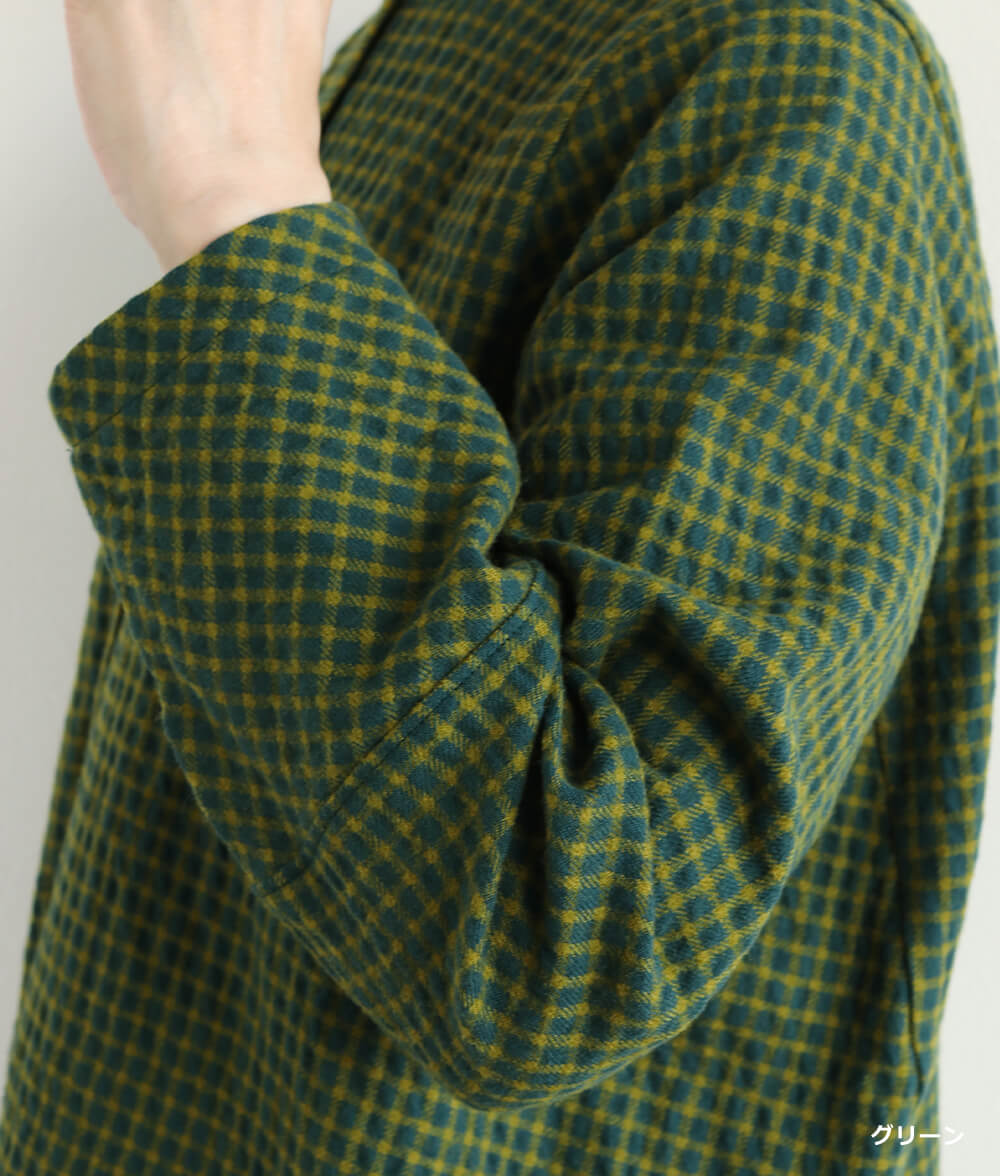 【SALE40％OFF】ギンガム格子ブラウス