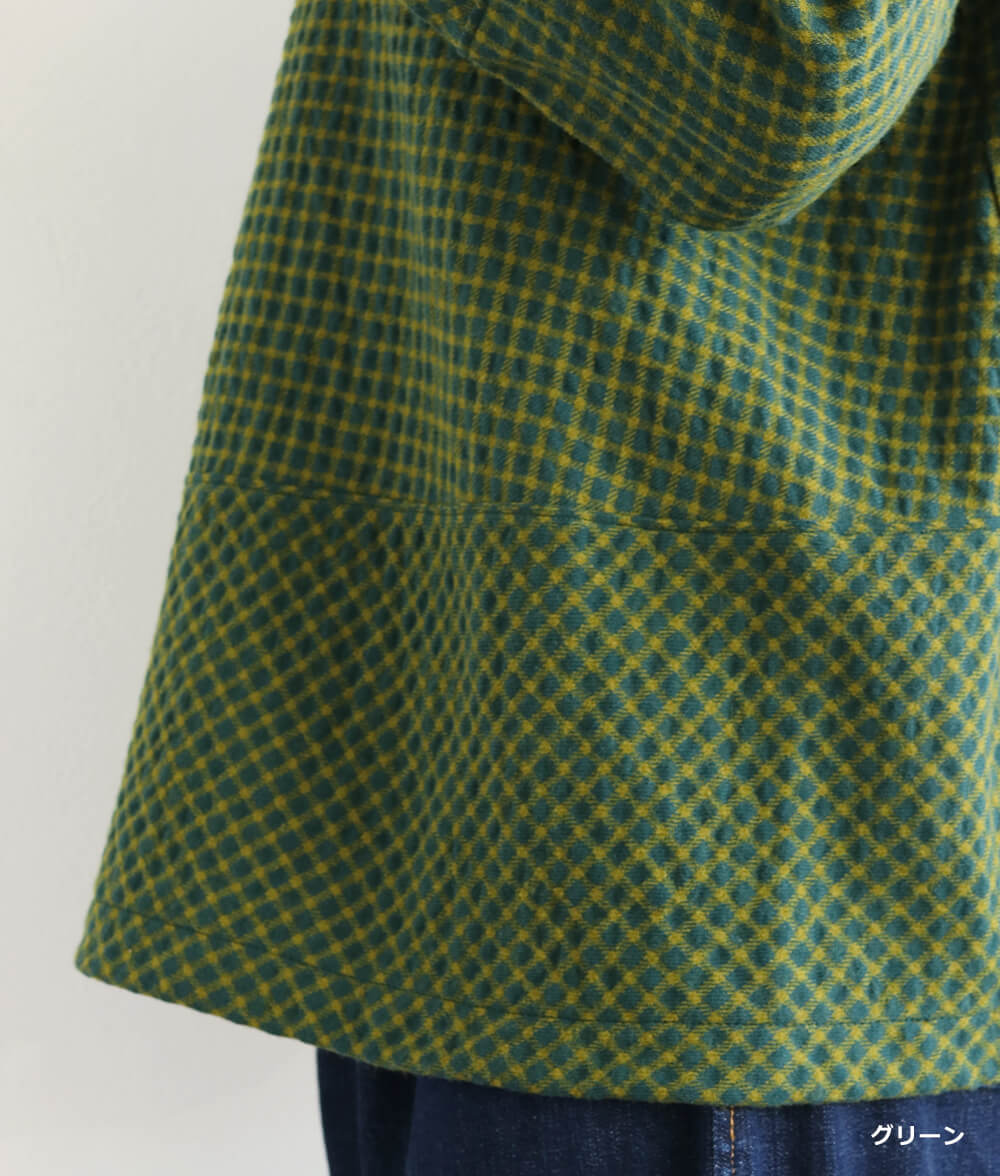 【SALE40％OFF】ギンガム格子ブラウス