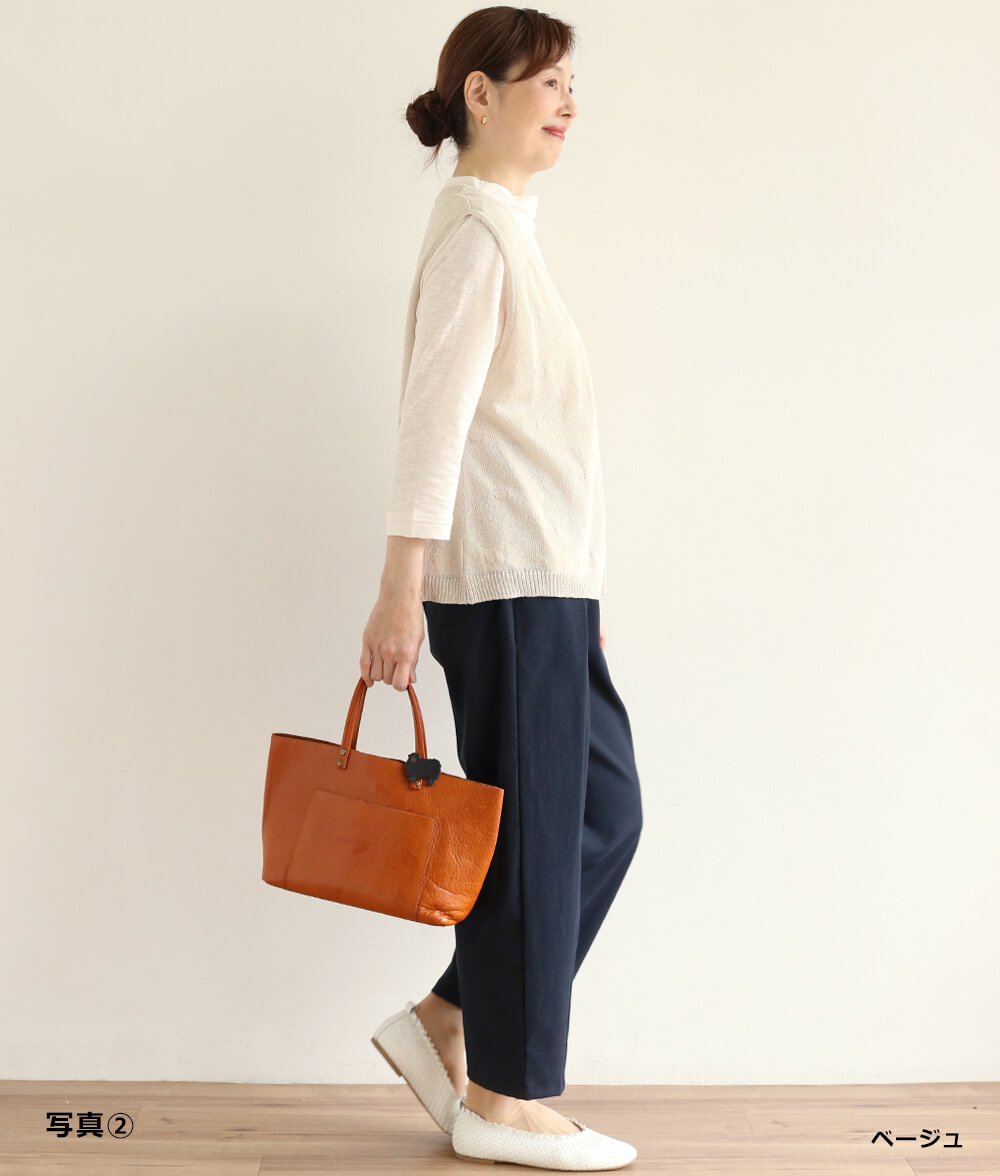 【SALE30%OFF】ドットニットベスト
