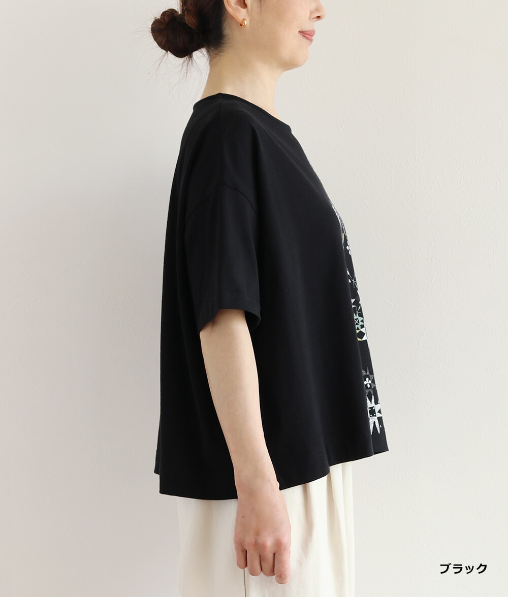 【SALE30%OFF】発泡フラワープリントプルオーバー