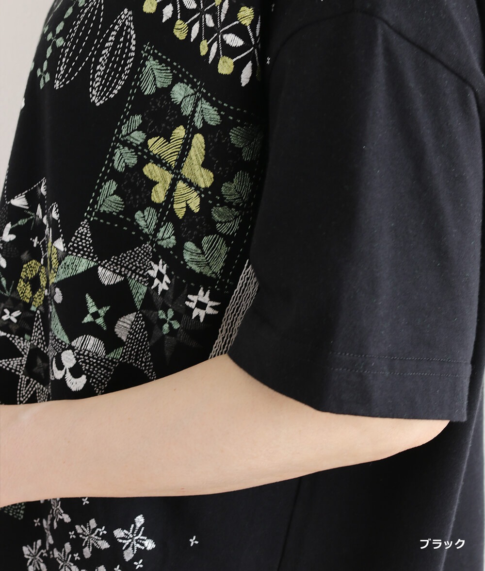 【SALE30%OFF】発泡フラワープリントプルオーバー