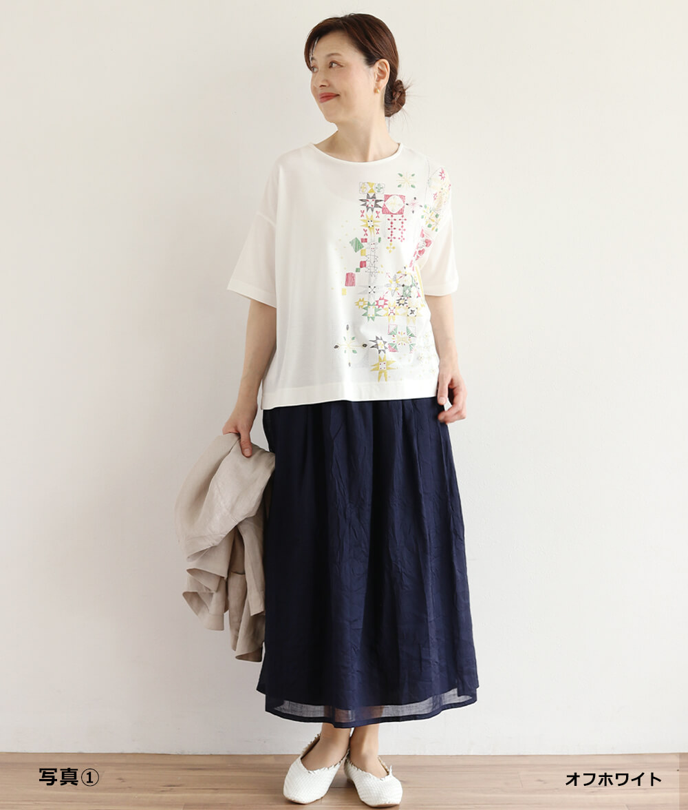 【SALE30%OFF】発泡フラワープリントプルオーバー