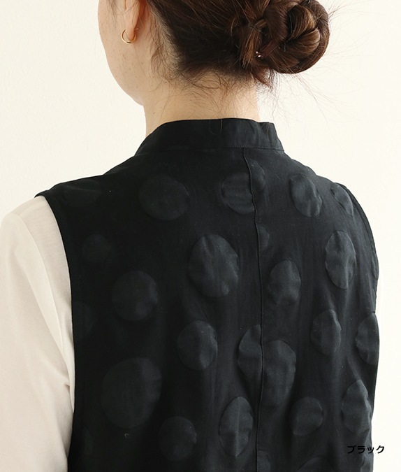 【SALE40%OFF】塩縮ドットベスト