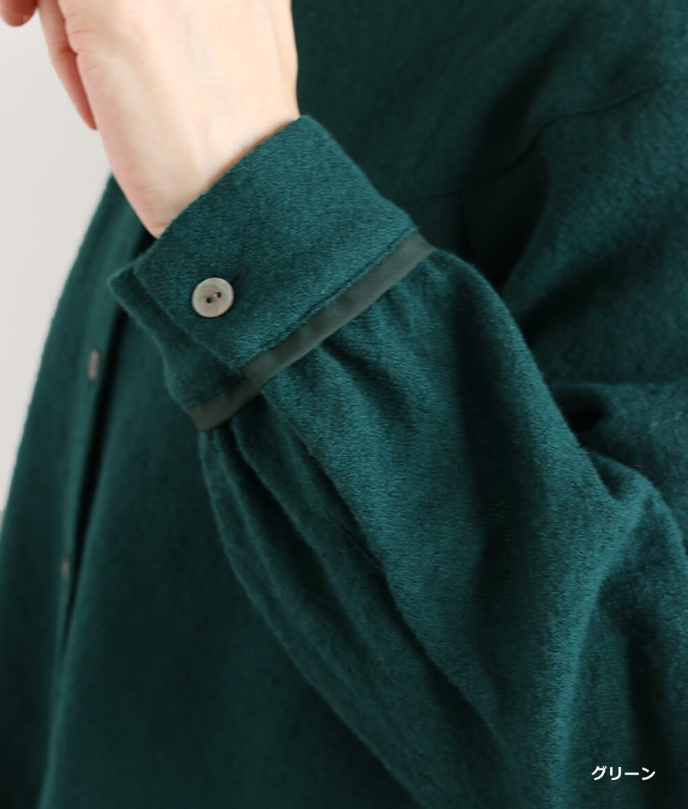 【SALE40％OFF】ラウンド切り替えブラウス