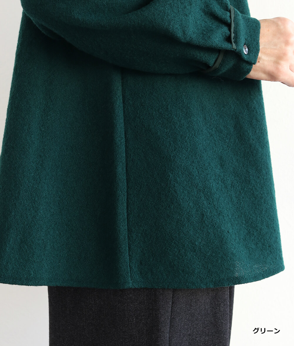 【SALE40％OFF】ラウンド切り替えブラウス
