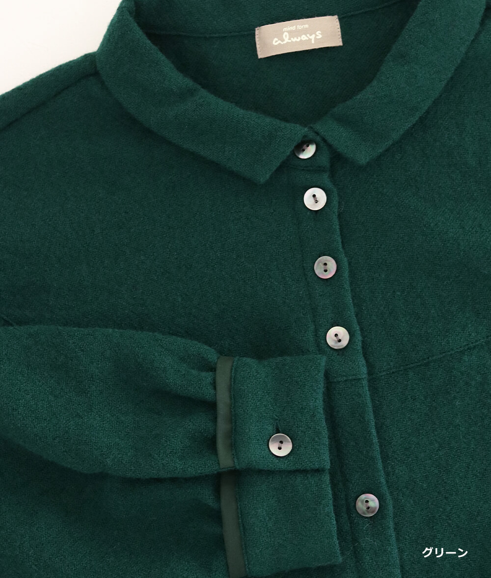 【SALE40％OFF】ラウンド切り替えブラウス