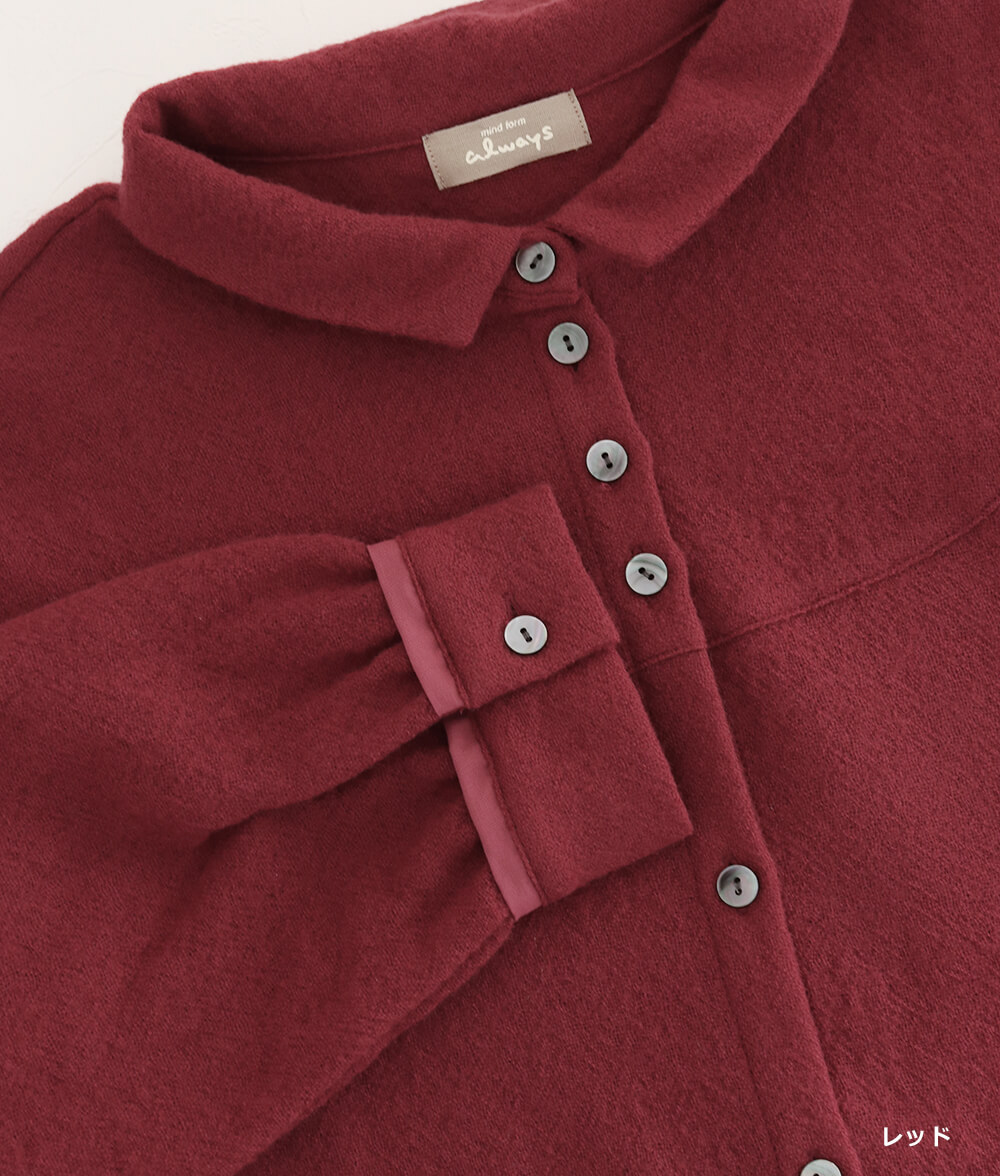 【SALE40％OFF】ラウンド切り替えブラウス