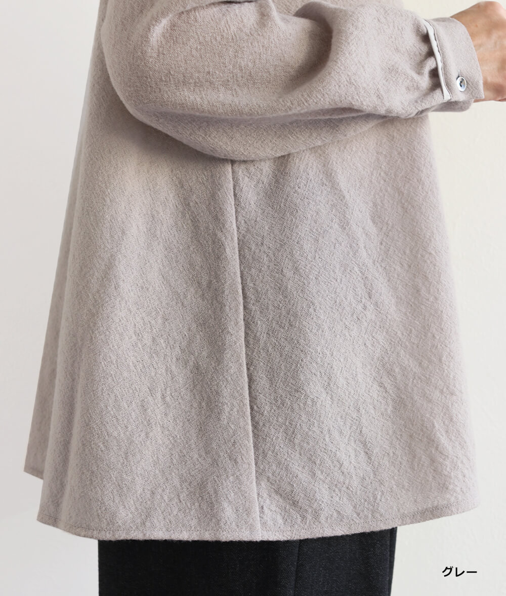 【SALE40％OFF】ラウンド切り替えブラウス