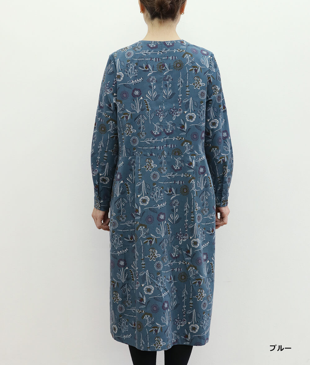 MHLコーデュロイワンピース新品サイズ2新品タグ付き MHL.◇長袖ワンピース/2/コットン/GRN/595-3258501 : セカンド