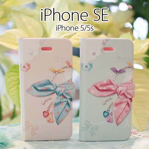 iPhone SE/5/5s ケース Happymori Dot Scarf Diary(ハッピーモリ ドットスカーフダイアリー)アイフォン 手帳型