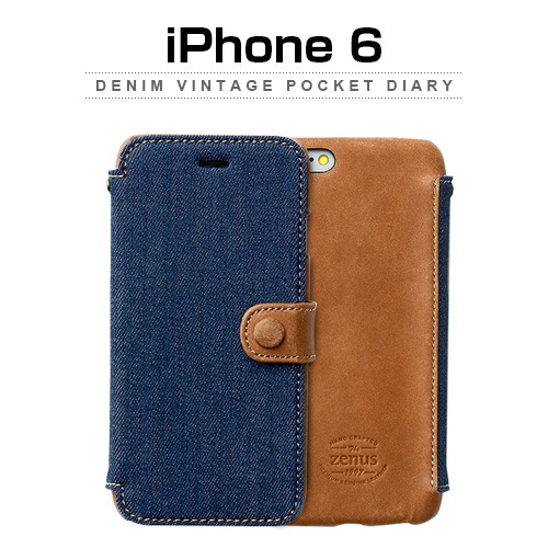 iPhone6s/6 ケース ZENUS Denim Vintage Pocket Diary（ゼヌス デニムビンテージポケットダイアリー）アイフォン