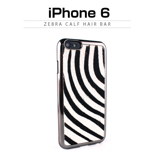 iPhone6s/6 ケース GAZE Zebra Calf Hair Bar(ゼブラカーフヘアーバー)アイフォン