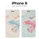 iPhone6s/6 ケース Happymori Dot Scarf Diary（ドットスカーフダイアリー）アイフォン