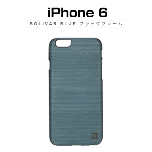 iPhone6s/6 ケース 天然木 Man＆Wood Bolivar blue （マンアンドウッド ボリバーブルー）アイフォン