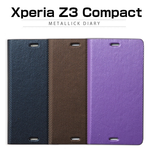 docomo【Xperia Z3 Compact ケース】ZENUS Metallic Diary （ゼヌス メタリックダイアリー）
