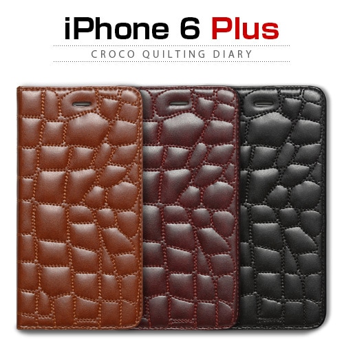 iPhone6s Plus/6 Plus ケース ZENUS Croco Quilting Diary（ゼヌス クロコキルティングダイアリー）アイフォン