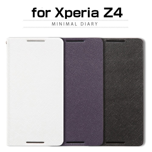 Xperia Z4 ケース　Zenus Minimal Diary(ゼヌス ミニマルダイアリー)