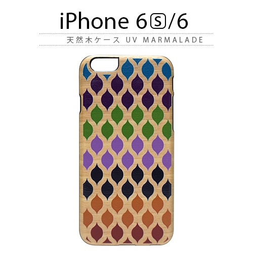 iPhone6s ケース 天然木 Man&Wood UV Marmalade（マンアンドウッド マーマレード）アイフォン iPhone6