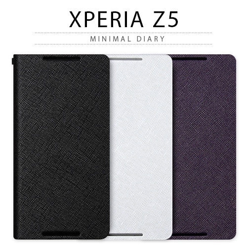 Xperia Z5 ケース 手帳型 ZENUS  Minimal Diary（ゼヌス ミニマルダイアリー）エクスペリア ゼット