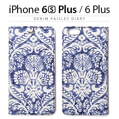iPhone6s Plus/6 Plus ケース 手帳型 ZENUS Denim Paisley Diary（ゼヌス デニムペイズリーダイアリー）アイフォン