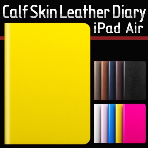 【訳あり アウトレット】 iPad 9.7インチ 2018 / iPad 9.7インチ 2017 / iPad Air初代 兼用 対応 SLG Design D5 Calf Skin Leather Diary（カーフスキンレザーダイアリー）フィルム1枚入り スタンド機能付 自動オン／オフ機能付 カードポケット